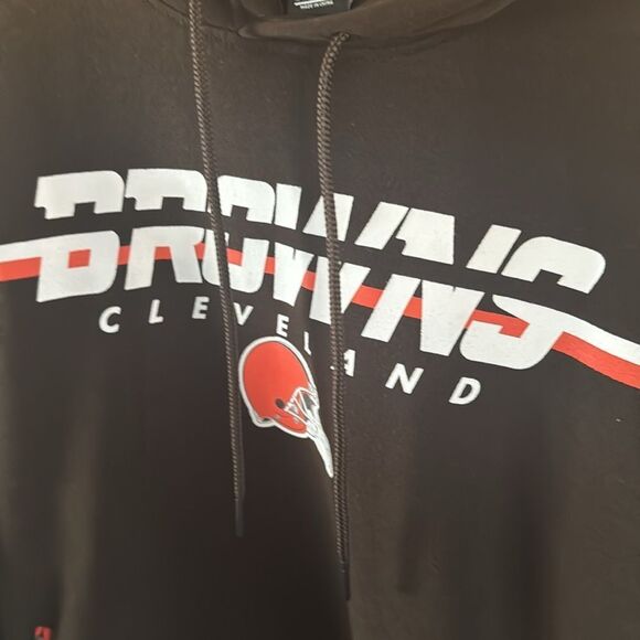 Cleveland Browns Hoodie Mens Medium Zip Pockets - Picture 2 of 3